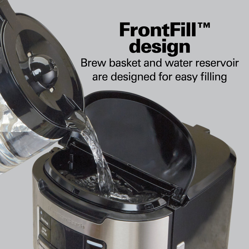 Hamilton Beach® Programmable FrontFill Coffee Maker 14 Cup Glass